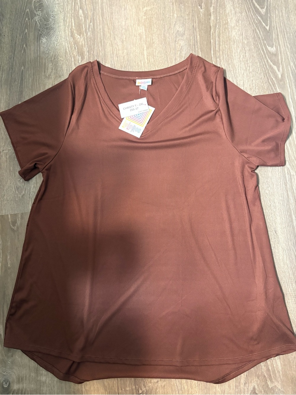 Lularoe Christy 2x solid brown super soft new with tag